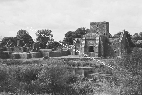 HOLY CROSS ABBEY  FROM EAST (WITH SUN)